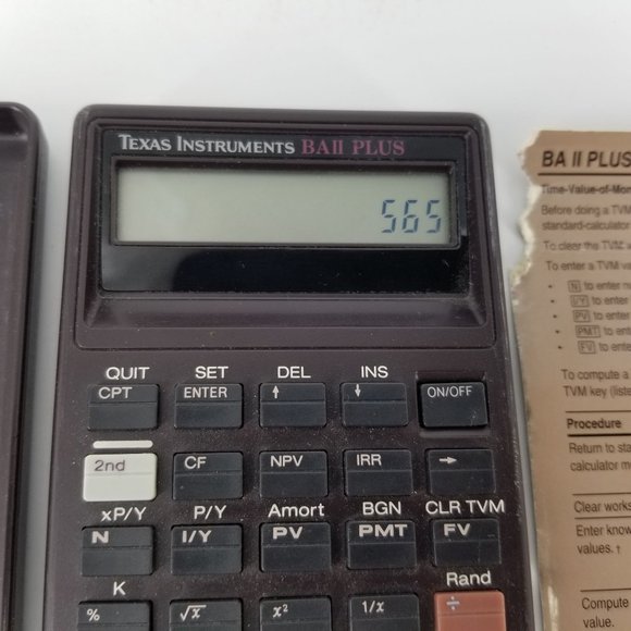 Texas Instruments TI BA Ii Plus Calculator Pro Financial Adv Business Analyst - Picture 3 of 9